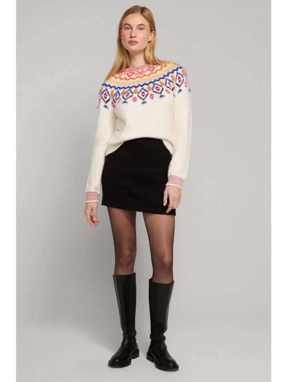 Marine Layer Archive Shasta Crewneck Sweater, a cream-colored top